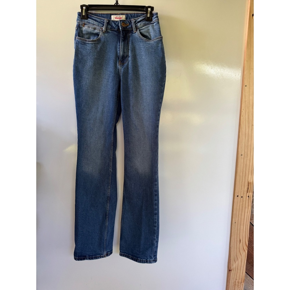 Wrangler Womens High Rise Bold Boot Jeans Medium Wash Blue Denim Size 2